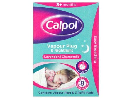 Calpol Vapour Plug Lavender & Chamomile 3+ Months Refill Pads Pack of 5 Online now