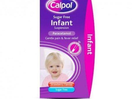 Calpol Sugar Free Infant Suspension, Paracetamol Medication, 2+ Months, Strawberry Flavour Fashion