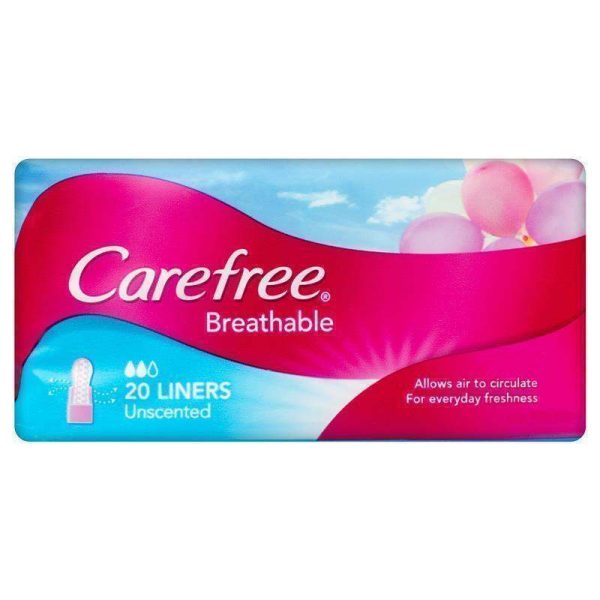 Carefree Cotton Feel Normal Perfume Free Pack of 20 Online Sale