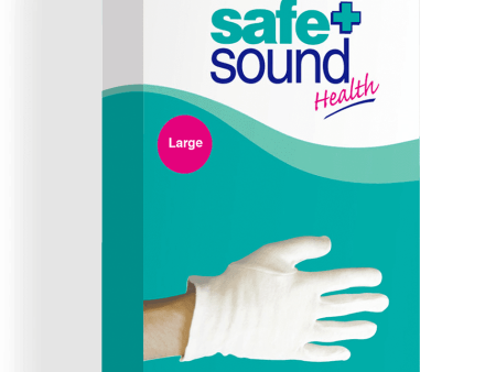 Safe & Sound Cotton Gloves Large 1 Pair Fashion