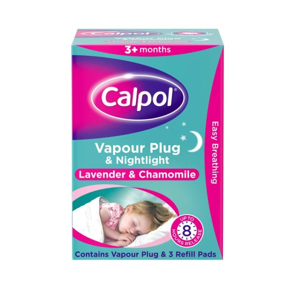 Calpol Vapour Plug & Nightlight Lavender & Chamomile 3+ Months Online Hot Sale