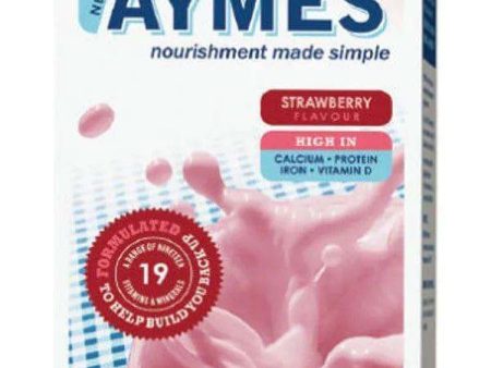 Aymes Powdered Shake Strawberry Flavour 4 x 38g Sachets on Sale