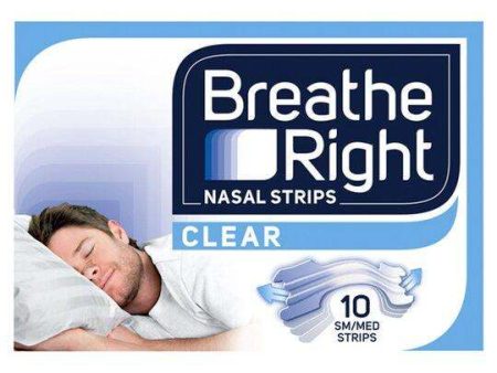 Breathe Right Nasal Strips Small Medium Clear Pack of 10 Discount