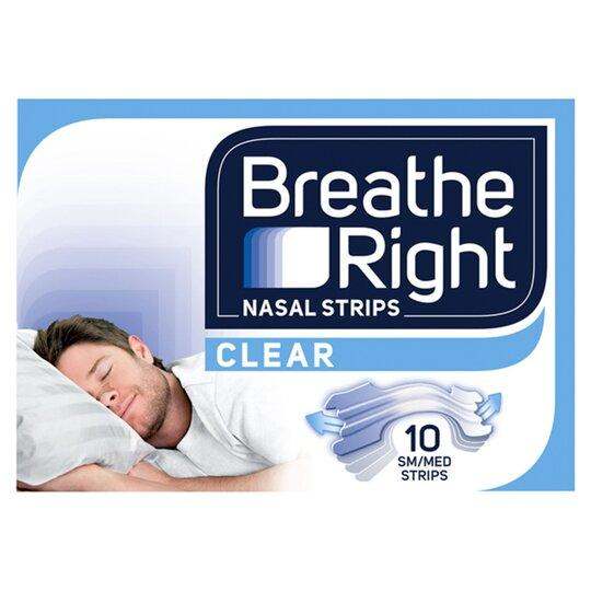 Breathe Right Nasal Strips Small Medium Clear Pack of 10 Discount