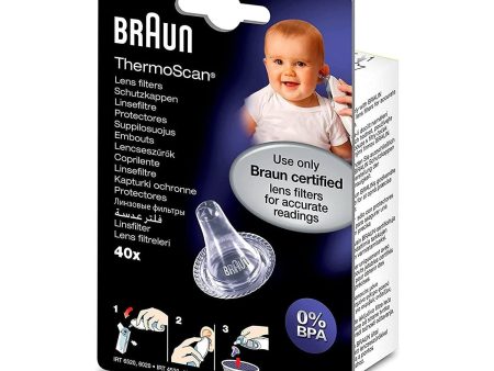 Braun Thermoscan Lens Filters  Pack of 40 For Sale