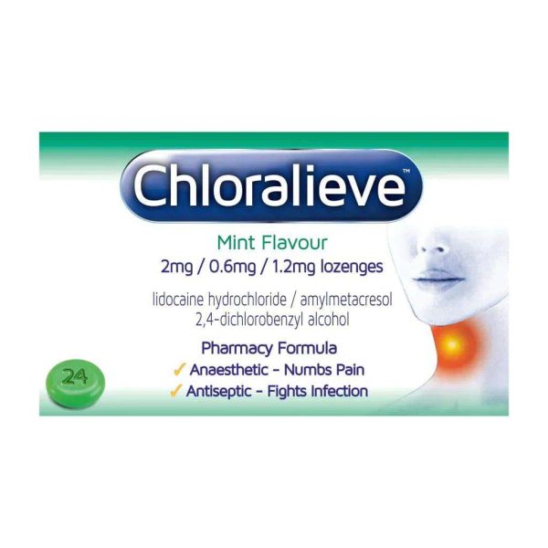 Chloralieve Mint Lozenges Pack of 24 Discount