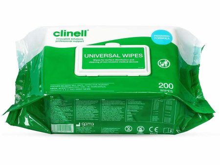 Clinell Universal Wipes Pack of 200 For Discount