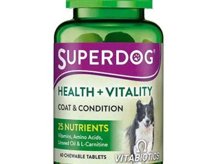 SuperDog Health & Vitality Chewable Tablets Pack of 60 on Sale