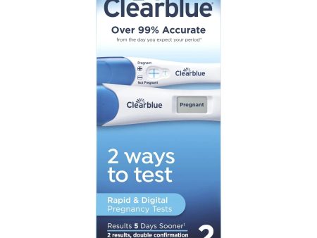 Clearblue Pregnancy Combo Test Pack of 2 Online Hot Sale