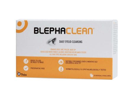 Blephaclean Sterile Eyelid Cleansing Wipes Pack of 20 For Discount