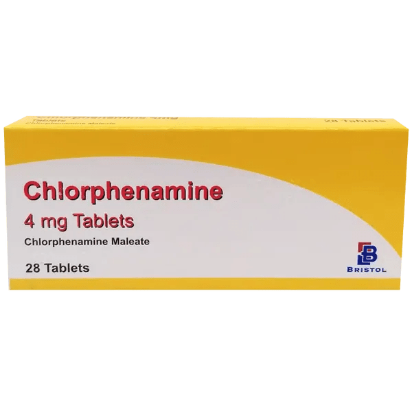 Chlorphenamine Maleate (Bristol) 4mg Tablets Pack of 28 Hot on Sale