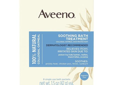 Aveeno Soothing Oat Bath Soak Pack of 8 For Discount