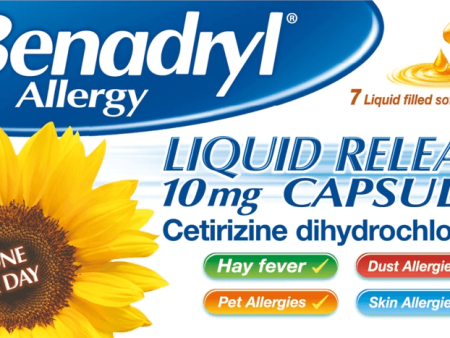 Benadryl Allergy Liquid Release 10mg Pack of 7 Online