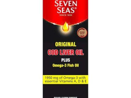 Seven Seas Original Cod Liver Oil Plus Omega 3 Fish Oil 450ml Sale