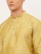 Jompers Men s Yellow Embroidered Kurta Payjama Sets For Sale