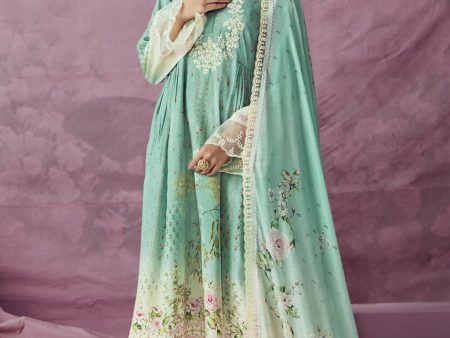 Aqua Green Muslin Cotton Printed Trendy Salwar Kurta Set - Emponline Fashion