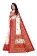 Vamika Red Printed Art Silk Saree For Cheap