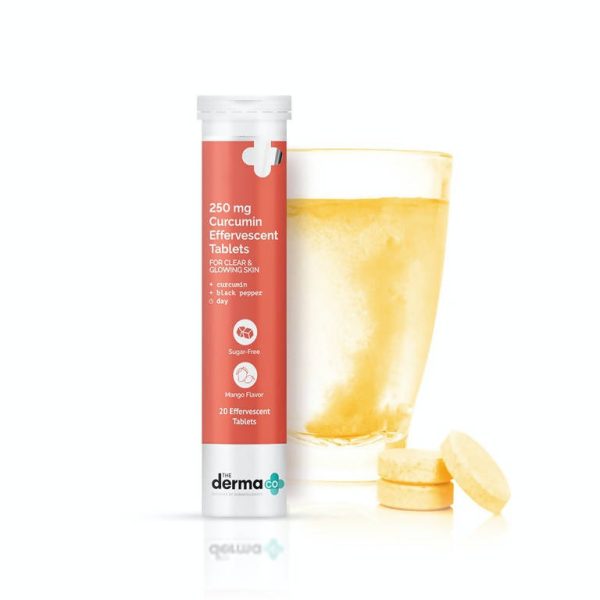 The Derma Co 250 mg Curcumin Effervescent Tablets For Clear & Glowing Skin Online