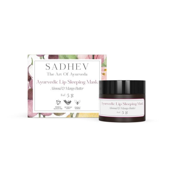 Sadhev Ayurvedic Lip Sleeping Mask With Almond & Mango Butter Supply