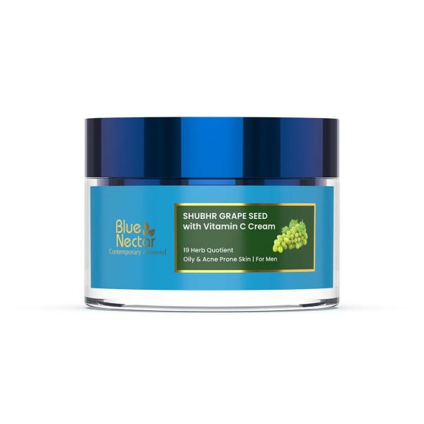 Blue Nectar Vitamin C Face Moisturizer for Oily & Acne Prone Skin with Grapeseed For Men For Cheap