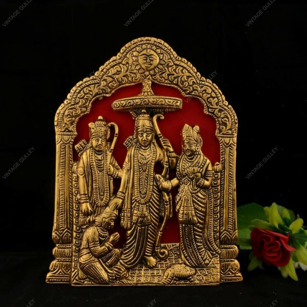 Vintage Gulley Antique White Metal Lord Ram Darbar Idol Online Hot Sale