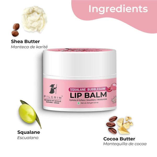 Pilgrim Spanish Lip Balm (Bubblegum) For Dark Lips, Soothing & Hydrating Dry & Chapped Lips For Cheap