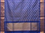 Blue Uppada Silk Handloom Saree with All Over Jamdani Design - Global Threads For Cheap