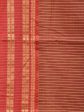 Brown and Rust Bamboo Cotton Saree with Checks Design No Blouse - Global Threads Online Sale