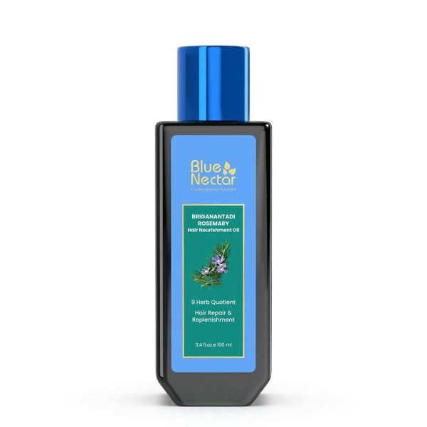 Blue Nectar Briganantadi Rosemary Hair Nourishment Oil Online Hot Sale