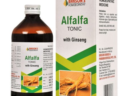 Bakson s Homeopathy Alfalfa Tonic with Ginseng Online