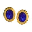 Blue Kundan Studs (Blue) - Ruby Raang Sale