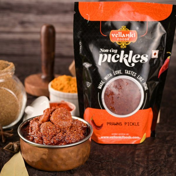 Vellanki Foods Prawns Pickle For Discount