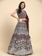 Brown Georgette Thread Embroidered Lehenga Choli with Dupatta - Tanya Online Hot Sale