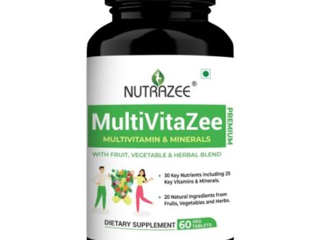 Nutrazee MultiVitaZee Multivitamin & Minerals Tablets Supply