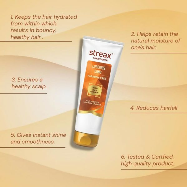 Streax Luscious Long Conditioner with Rich Protein for Reduces Hairfall For Discount