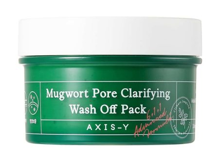 AXIS-Y Mugwort Pore Clarifying Wash Off Pack For Exfoliating, Pore Reduction, Acne, Blackhead, Korean Skincare For Discount