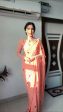 Malishka Georgette Embroidery Ready To Wear Saree With Blouse Piece - Peach Hot on Sale