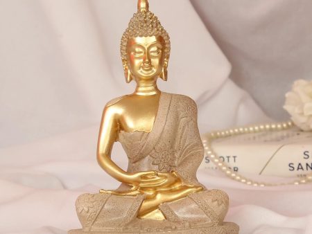 Tied Ribbons Lord Buddha Meditating Statue Idol Cheap