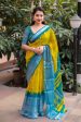 Yellow Jute Silk Ethnic Motifs Saree with Unstitched Blouse - Hiral Fashion on Sale