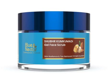 Blue Nectar Gel Face Scrub With Plant Based Vitamin E & Walnut For Gentle Exfoliation & Skin Brightening For Discount