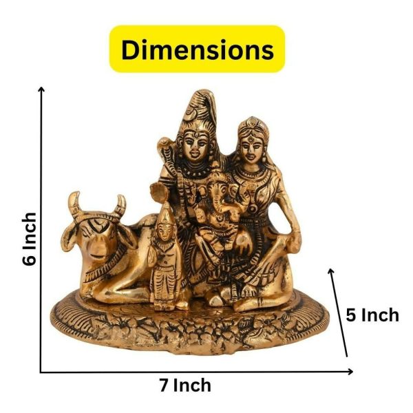 Collectible India Handcrafted Shiva Parvati Ganesh Idol For Cheap