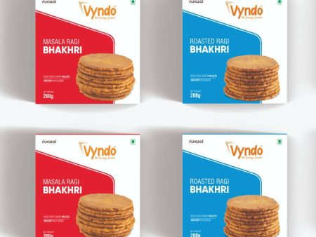 Vyndo Ragi Bhakhri Combo (Roasted Ragi Bhakhri + Masala Ragi Bhakhri) Supply