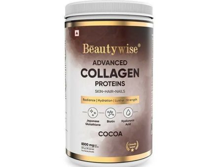 Beautywise Advanced Marine Collagen Anti-Aging Powder - Glutathione, HA & Biotin - Cocoa on Sale