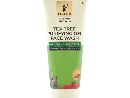 Pilgrim Australian Gel Face wash Purifying with Tea Tree, 1% Salicylic acid & CICA For Oily Skin, Acne And Pimples Online Hot Sale