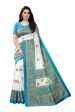 Vamika Rama Green Printed Art Silk Saree For Discount