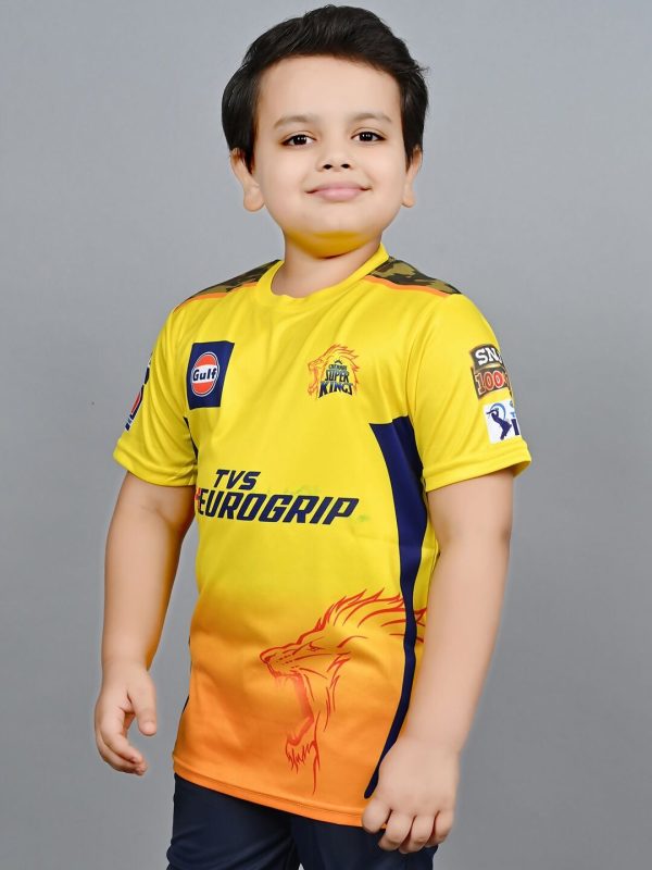 Baesd Boys Round Neck IPL Cricket Jersey T20 T-shirt Cheap