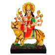 Tied Ribbons Nav Durga Devi Sherawali Mata Murti Statue For Cheap