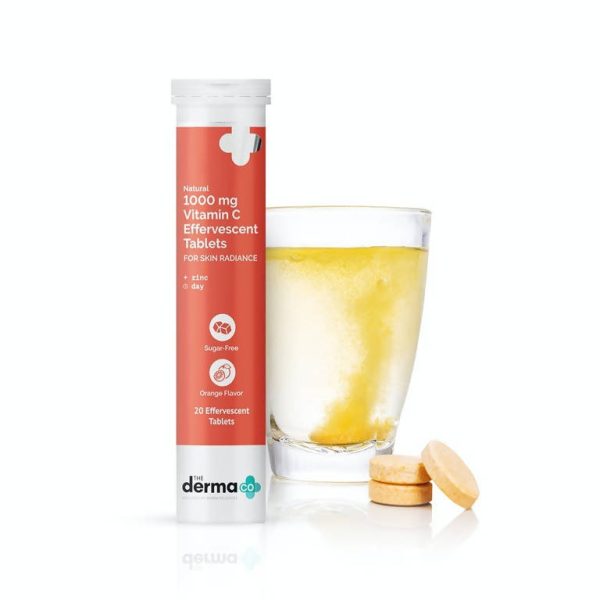 The Derma Co 1000 mg Vitamin C Effervescent Tablets For Skin Radiance Discount