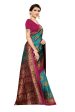 Vamika rama & wine Printed Art Silk Saree Fashion