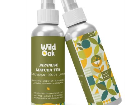 Wild Oak Japanese Matcha Tea Body Lotion For Sale